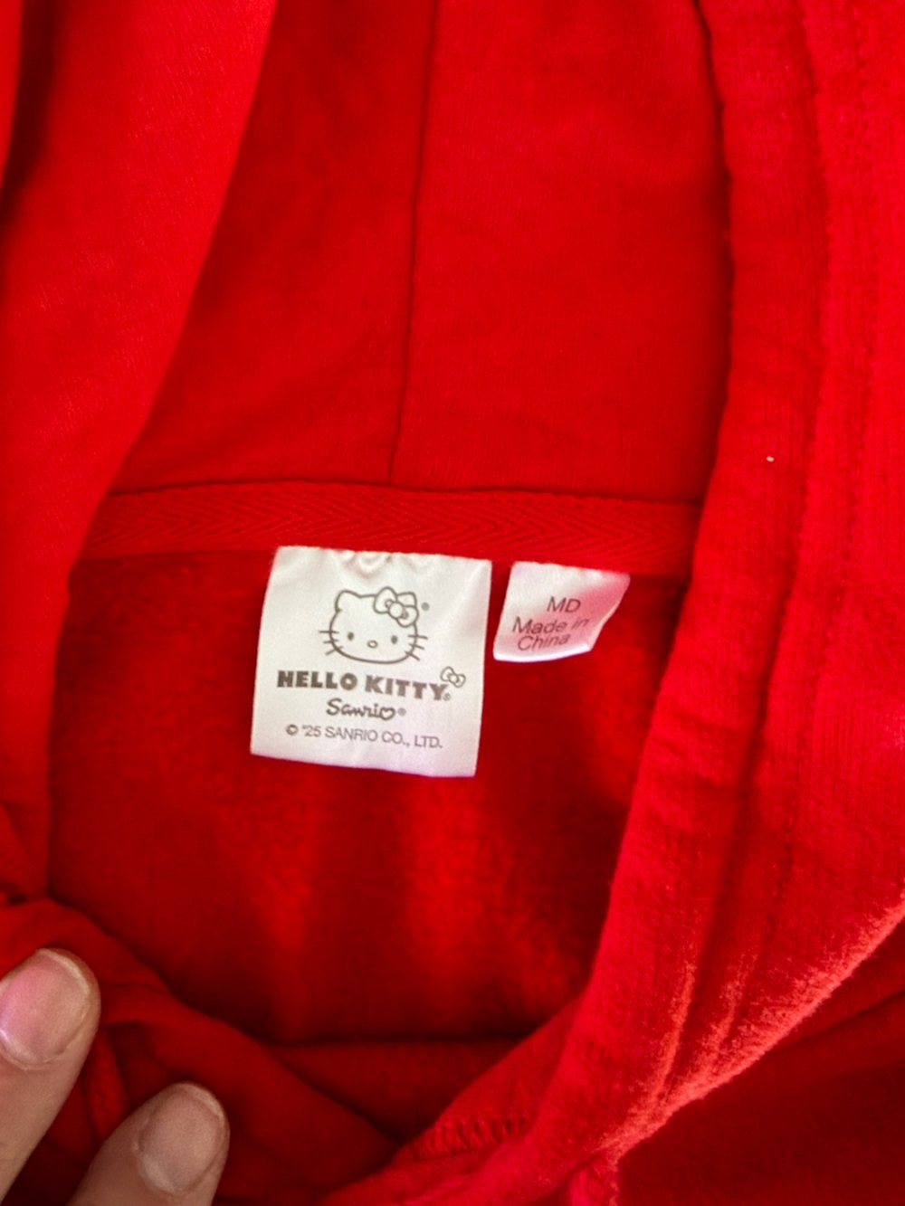 Hello Kitty Red Hoodie with Bow - Picture 4 of 6